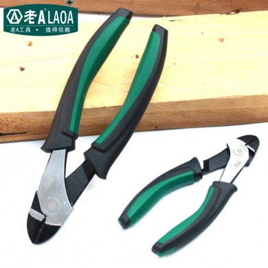 7inch Cr-V Japan Type Diagonal Cutting Nippers Pliers With TPR Double Color Rubber Wrapped Anti-Skid Handle