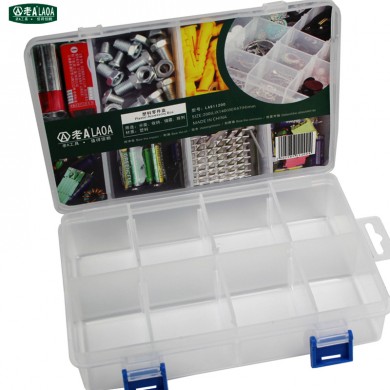 PP Material 8 Grids Medium  Storage Box Transparent Plastic Jewelry Case Tool box Toolbox Boxes