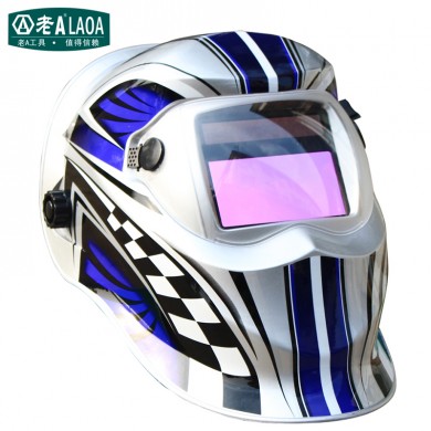 Blue solar Energy Adjustable Light Variation Electric Welder's Helmet Welding Mask