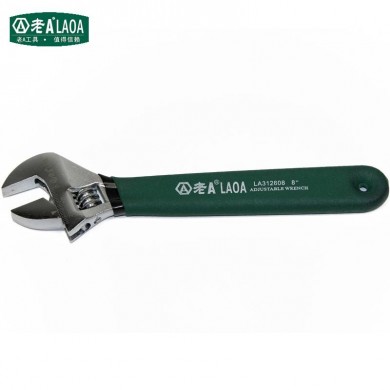 8 Inch Non-slip Tool Steel Stainless steel Monkey Hex Key Wrench Adjustable Spanner Handle Tools