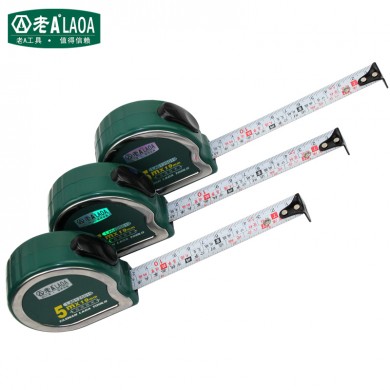 Laoa 7.5M Wear Resistance Steel Metric And Inch Measuring Retractable Tape Geomancy  Tapes  Measure Ruler