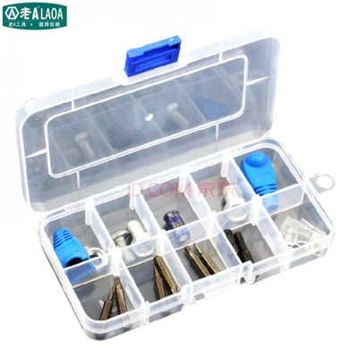 PP Material 10 Grids Small  Storage Box Transparent Plastic Jewelry Case Tool box Toolbox Boxes